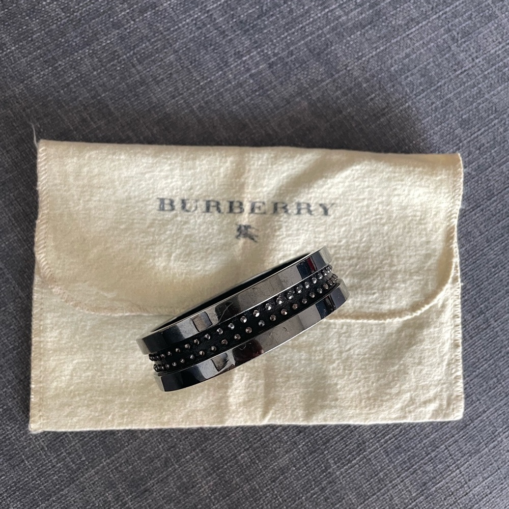 Burberry Leather & Steel Bracelet